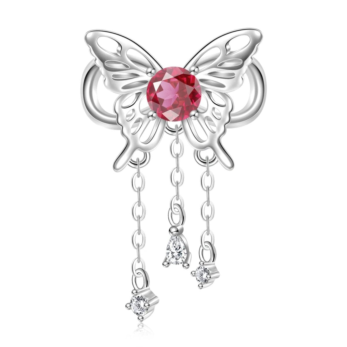Butterfly Birthstone Dangle Charms