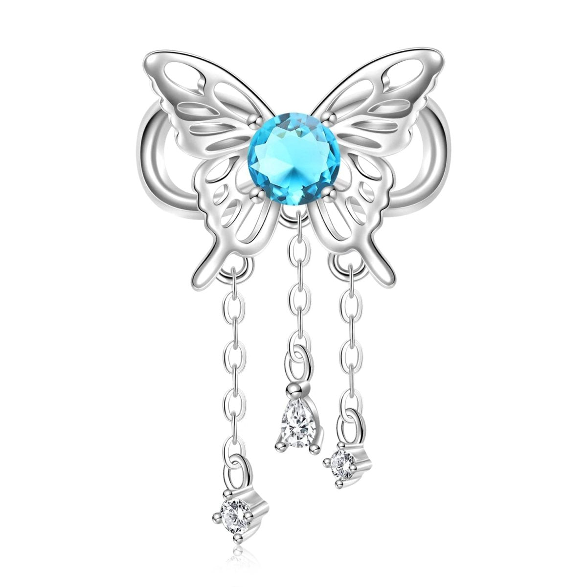 Butterfly Birthstone Dangle Charms