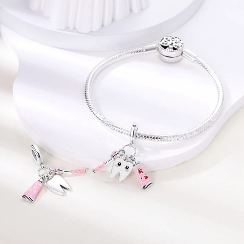 Children Tooth Fairy Triple Dangle Charm