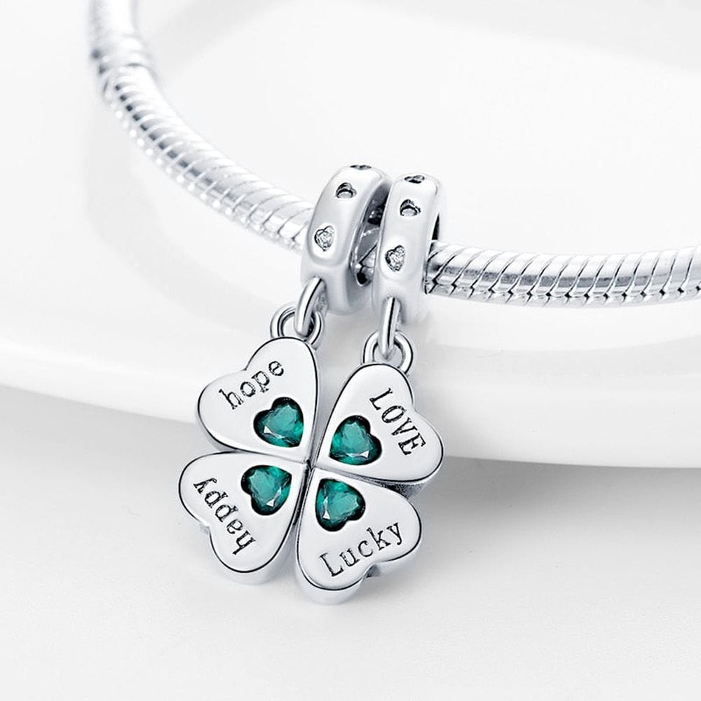 Four Leaf Clover Dangle Charm