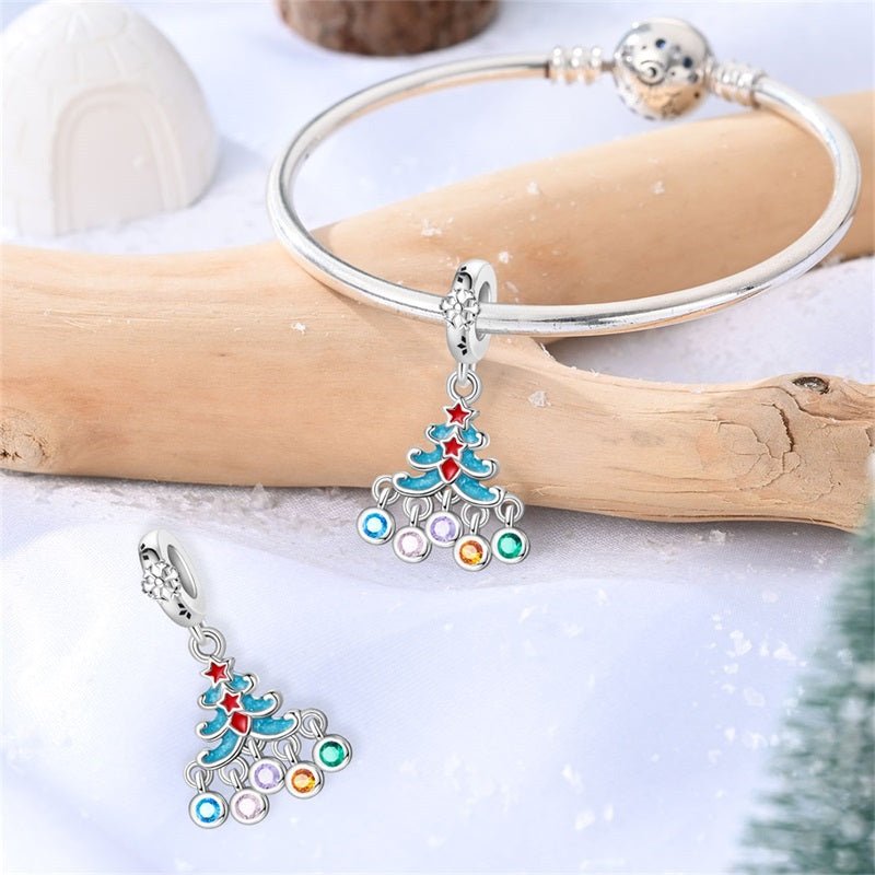 Colorful Christmas Tree Dangle Charm
