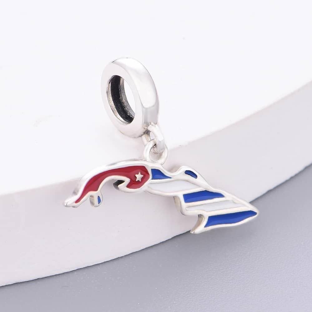 Cuba Map Dangle Charm