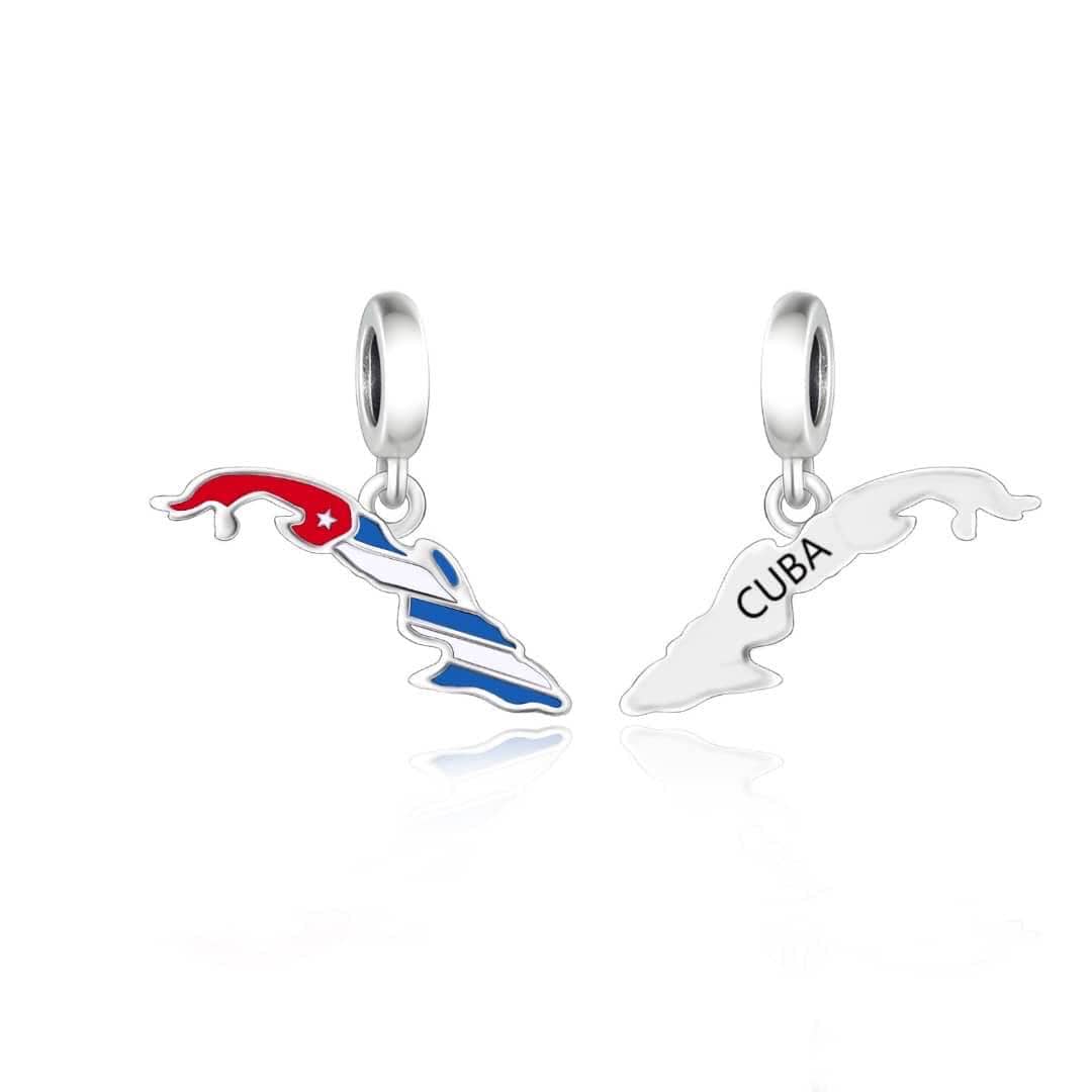 Cuba Map Dangle Charm