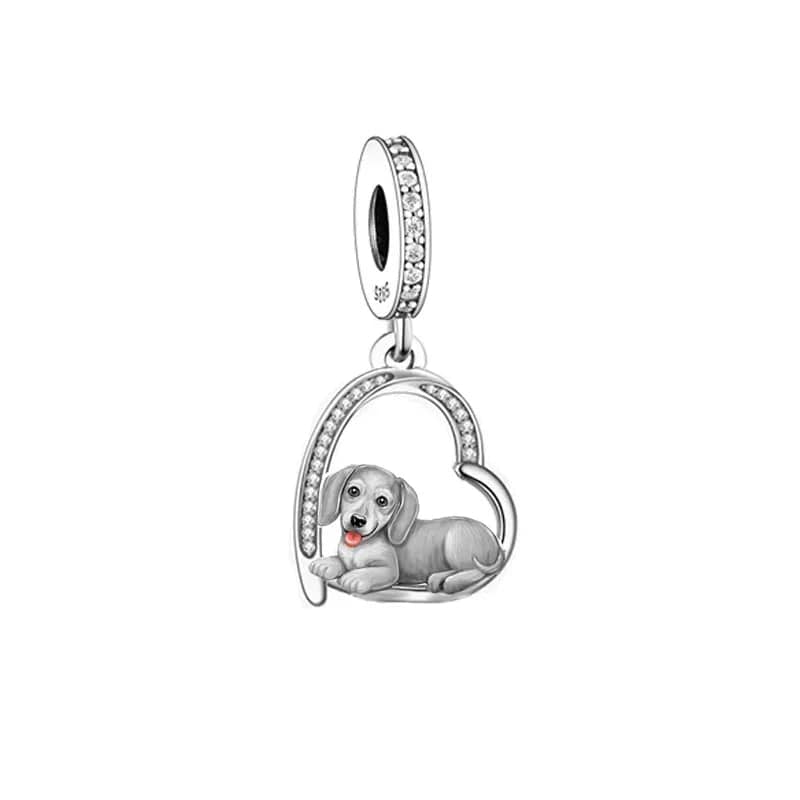 Dachshund Love Trio Dangle Charm Set