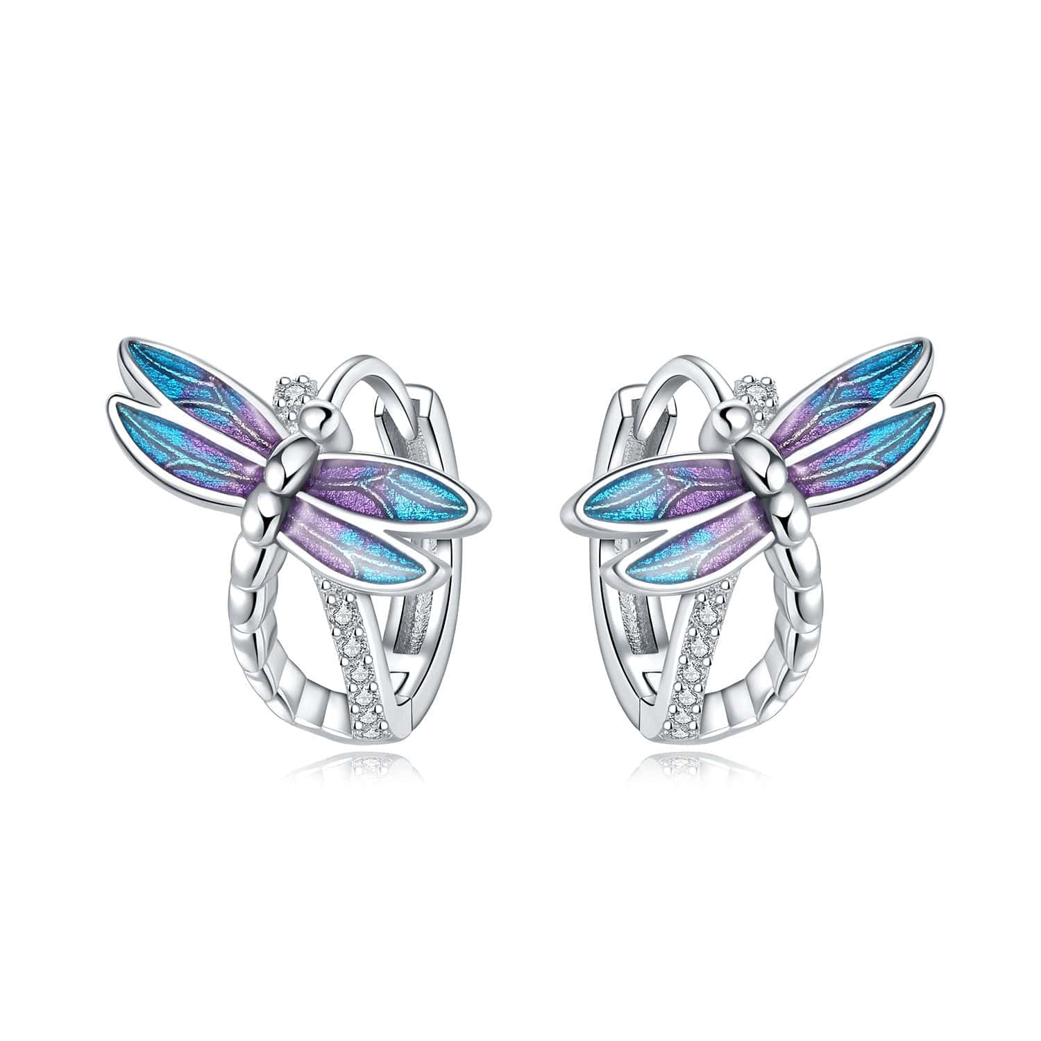 Dragonfly Hoop Earrings