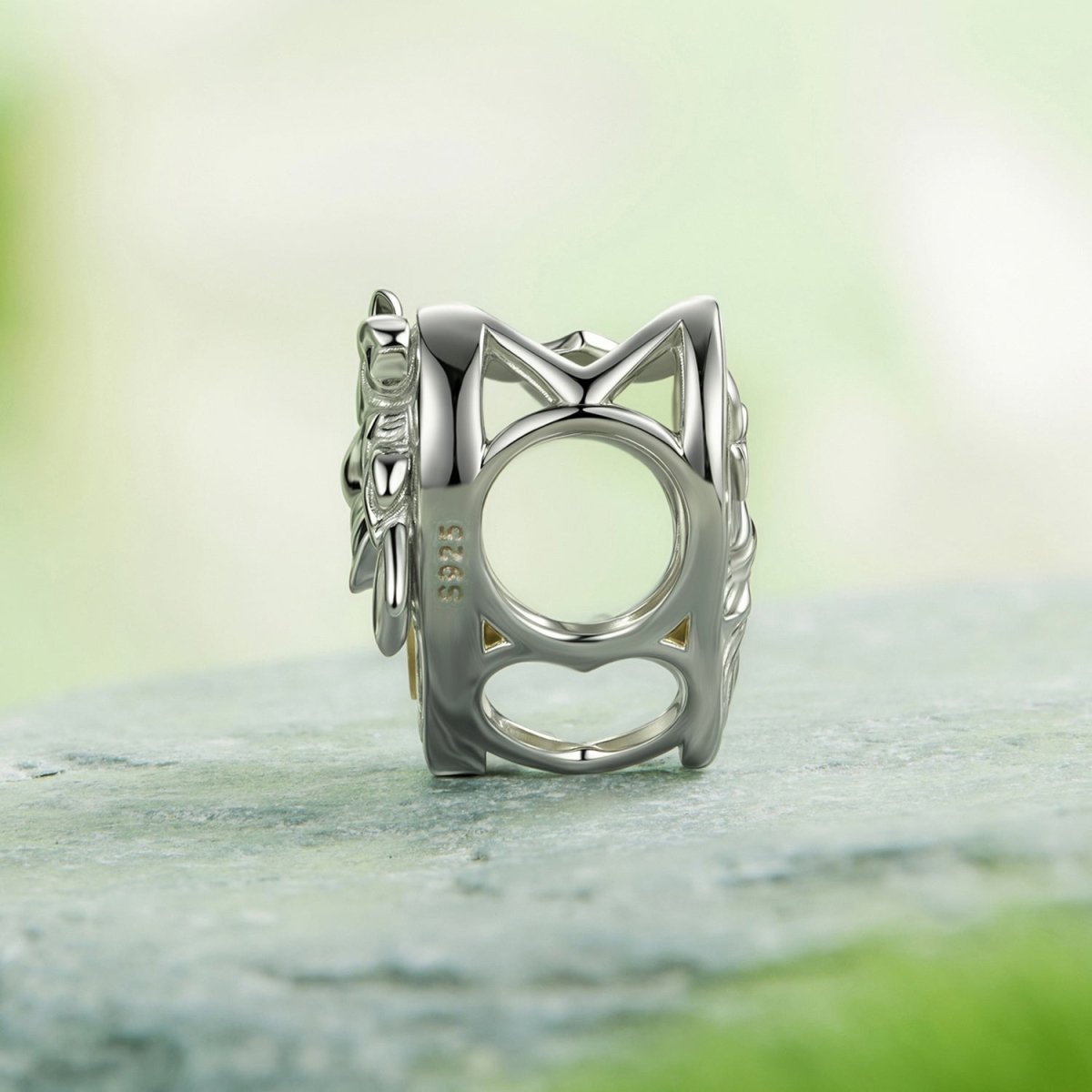 Elegant Floral Heart Charm