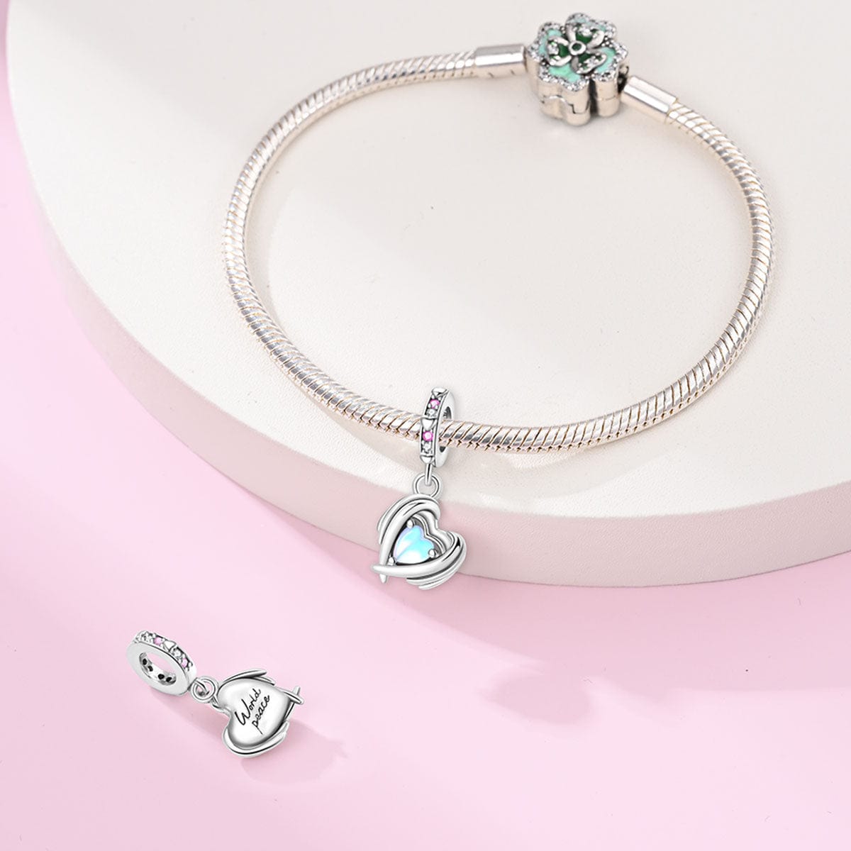 Embraced Heart Glow Charm