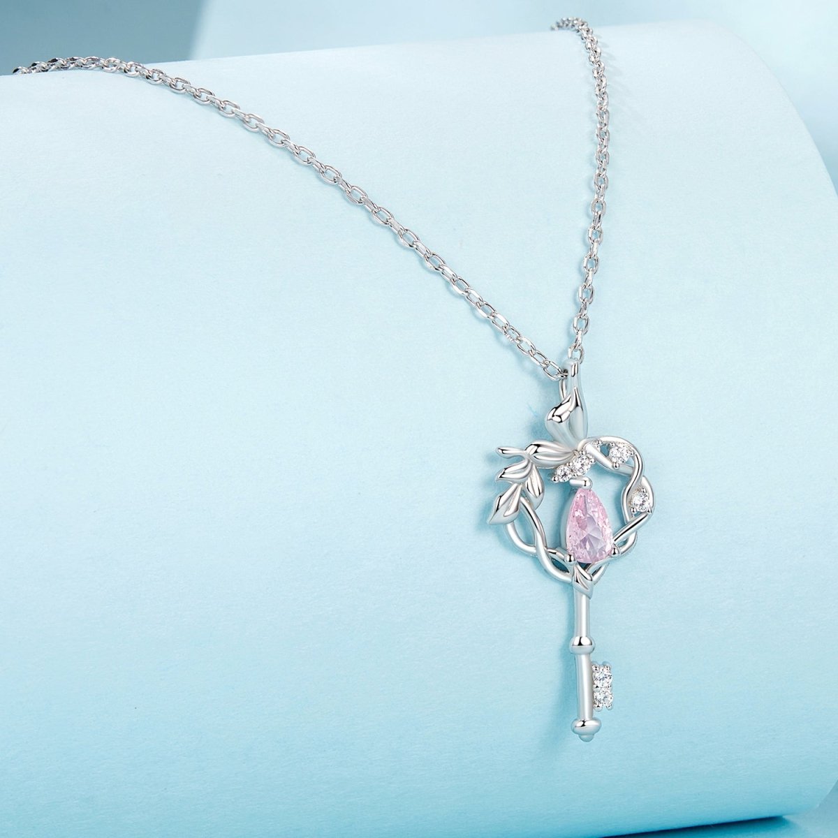 Enchanted Garden Key Pendant Necklace
