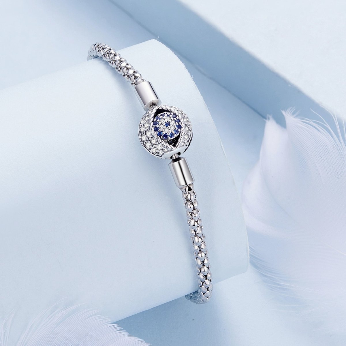 Evil Eye Sparkle Charm Bracelet