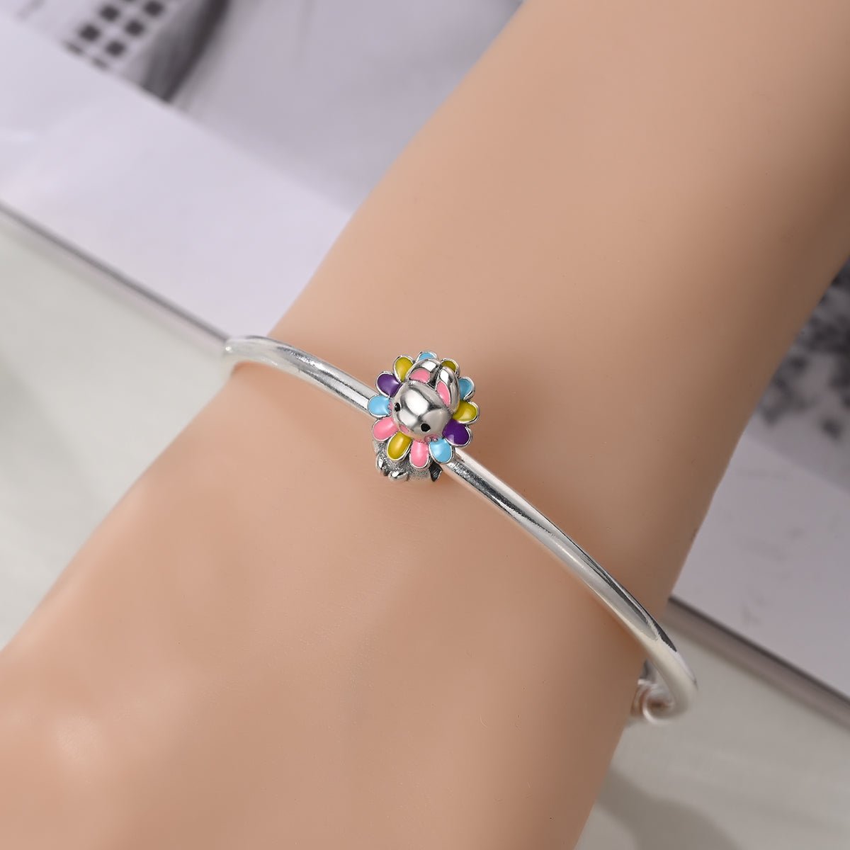 Floral Bunny Charm