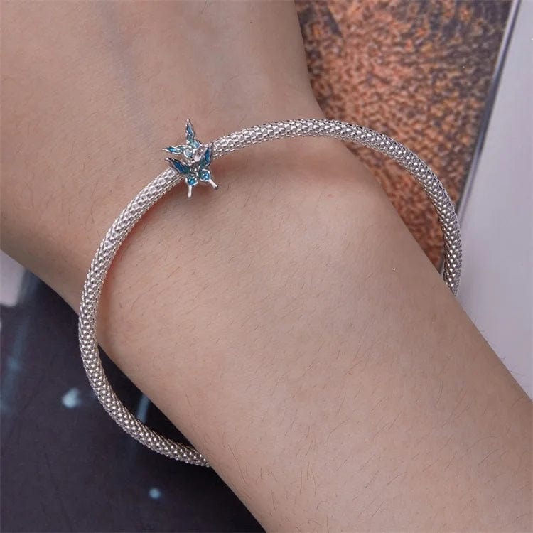 Fluttering Blue Duo Butterfly Charm