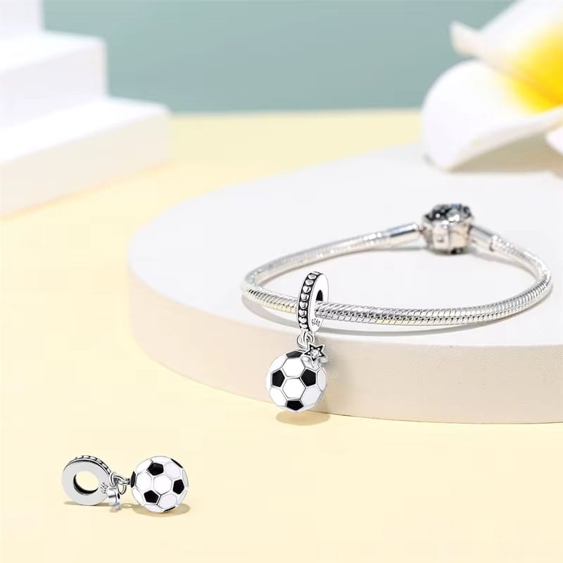 Football Star Dangle Charm
