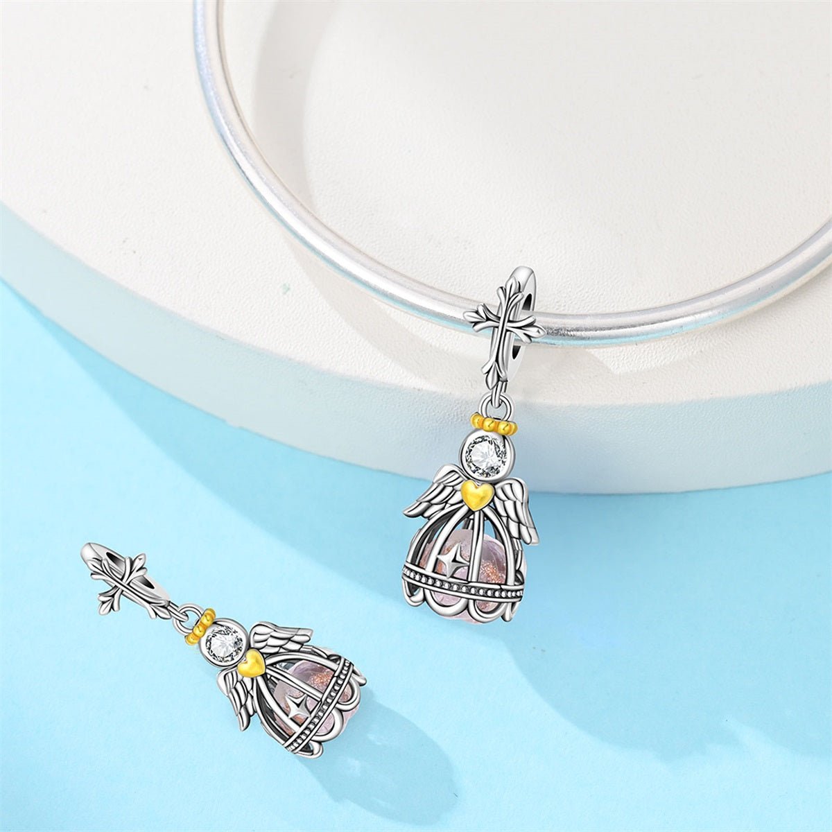 Glow-in-the-Dark Angel Dangle Charm