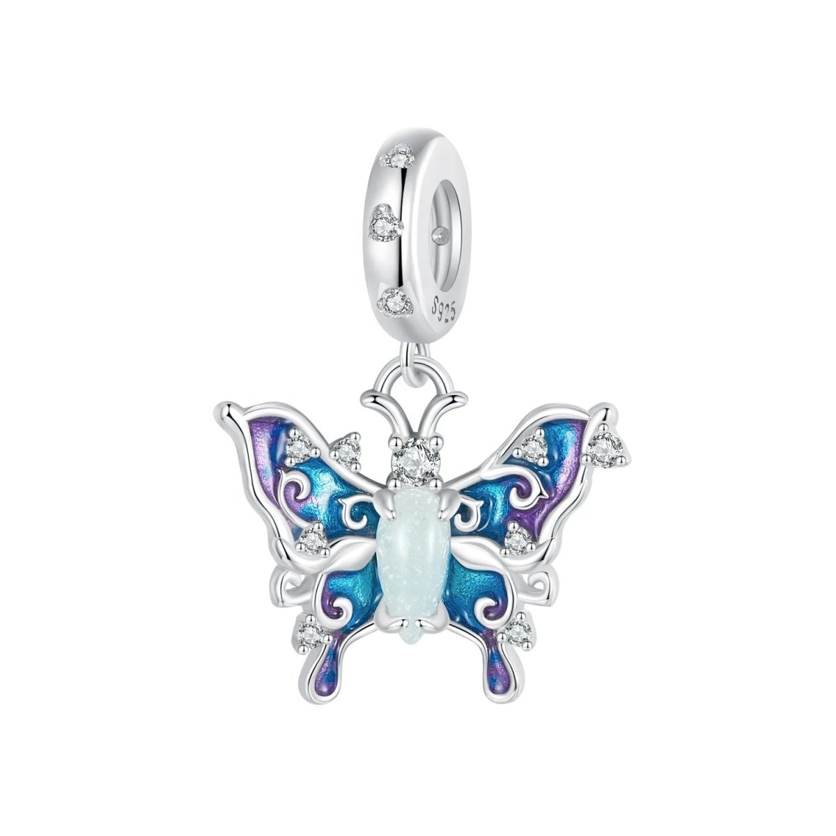 Glow in the Dark Luminous Celestial Butterfly Dangle Charm