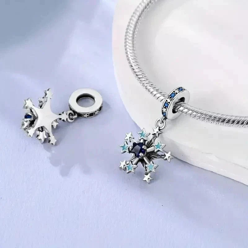 Glow in the Dark Luminous Snowflake Dangle Charm