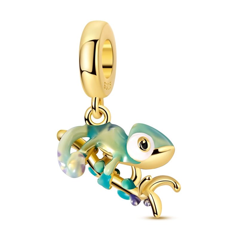 Gold Thermochromic Chameleon Dangle Charm