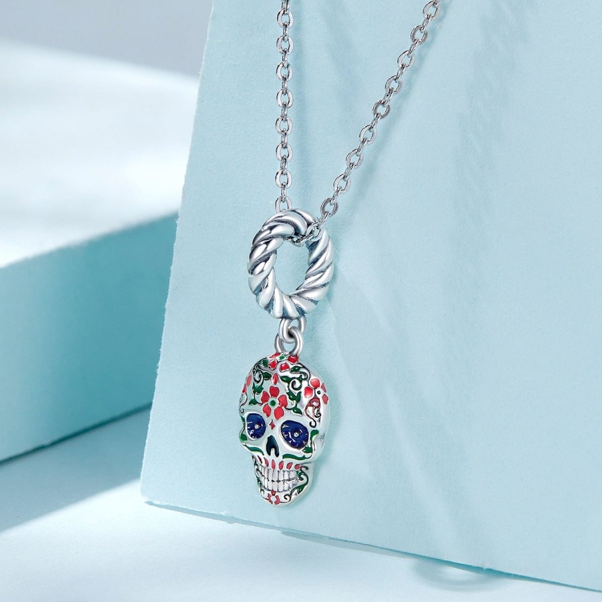 Halloween Mexican Skull Dangle Charm