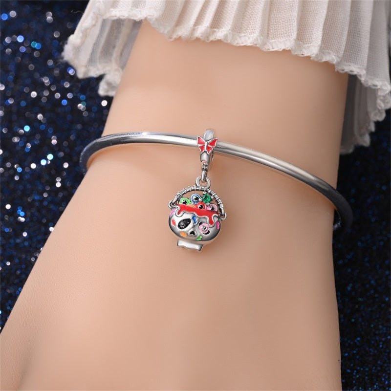 Halloween Skull Cauldron Dangle Charm