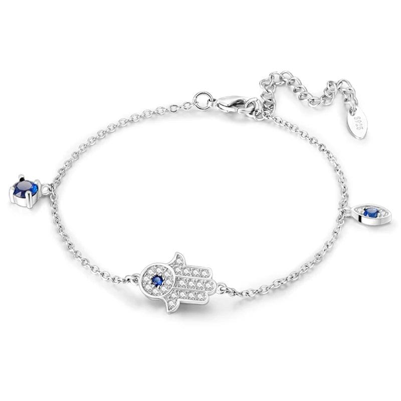 Hamsa Hand and Evil Eye Bracelet