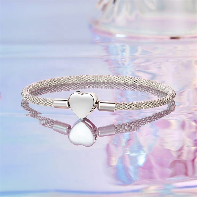 Heart Clasp Charm Bracelet