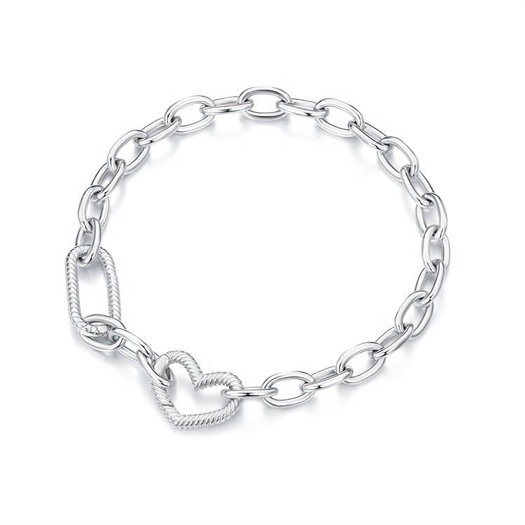 Heart Link Chain Bracelet