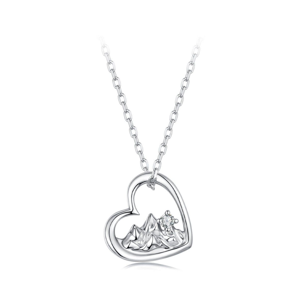 Heartfelt Mountain Glow Pendant Necklace