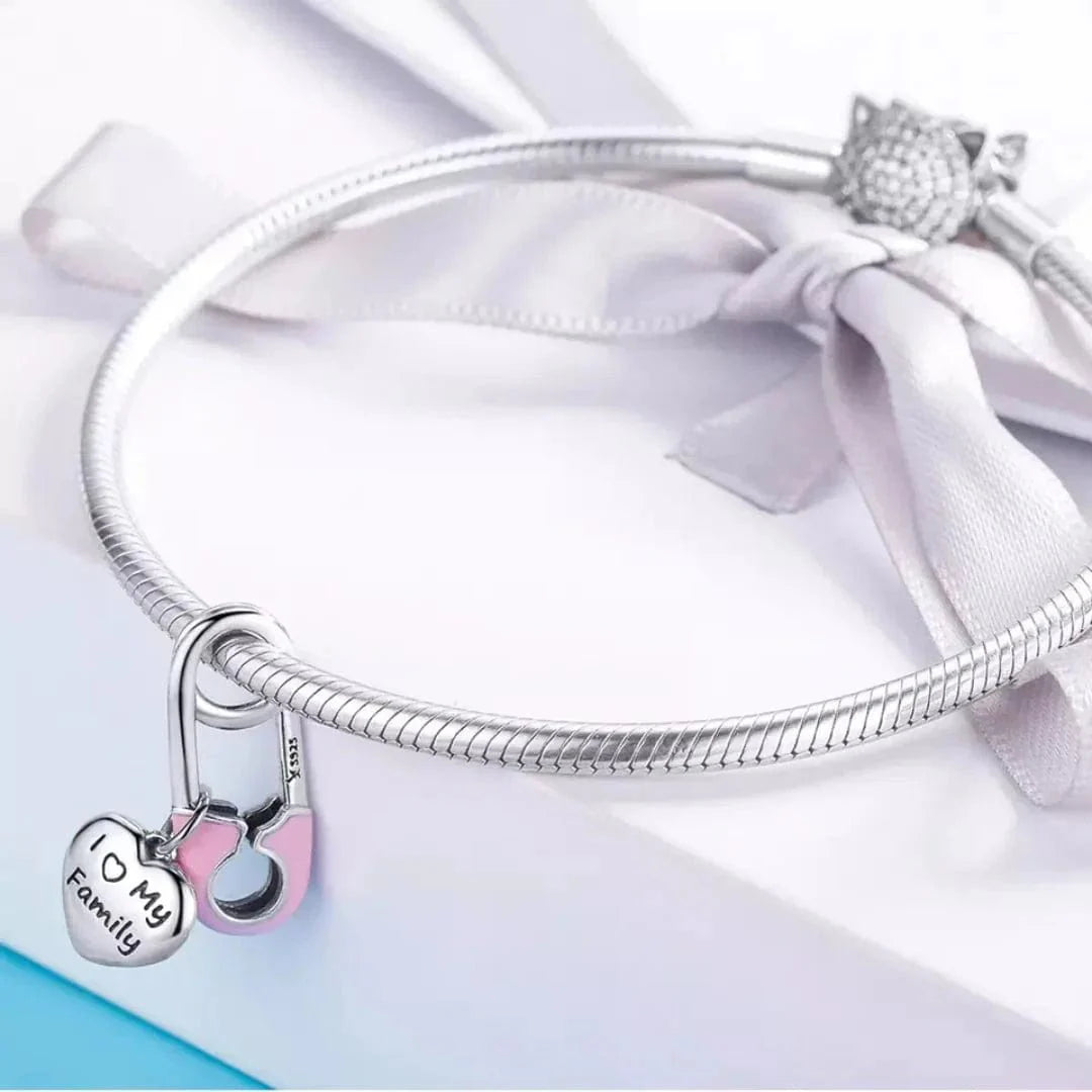 Family Love Double Dangle Charm