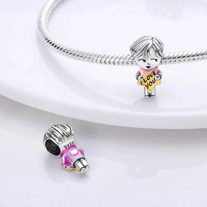 I Love You Boy Charm