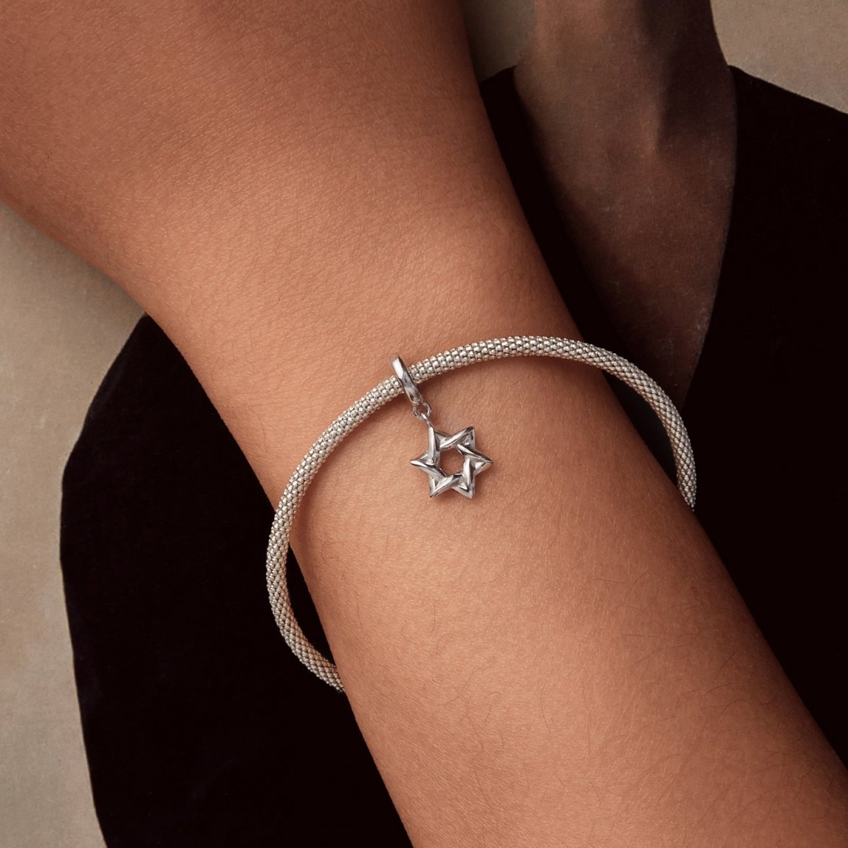 Interwoven Star Dangle Charm