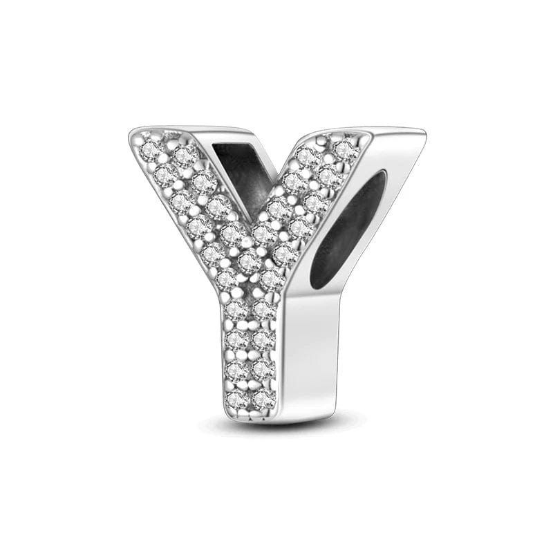 Sparkling Letter A~Z Alphabet Charm