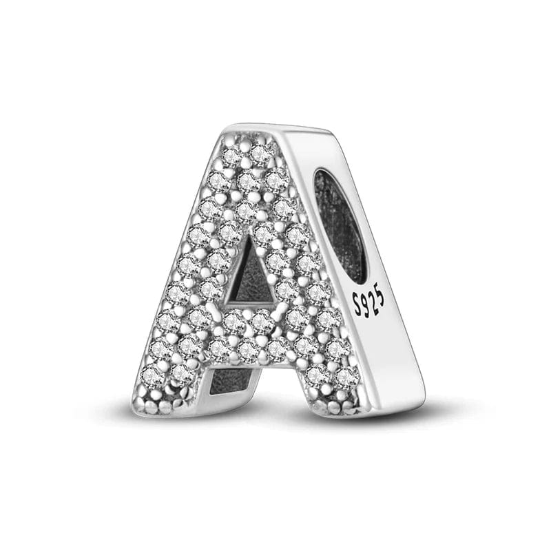 Sparkling Letter A~Z Alphabet Charm