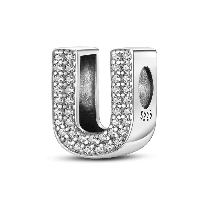 Sparkling Letter A~Z Alphabet Charm