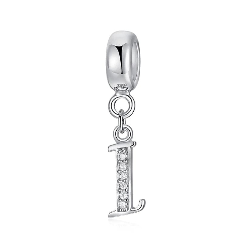 Elegant Cursive Letter A~Z Alphabet Charm
