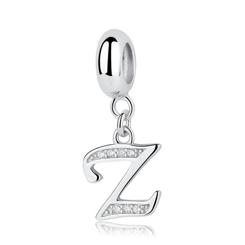 Elegant Cursive Letter A~Z Alphabet Charm