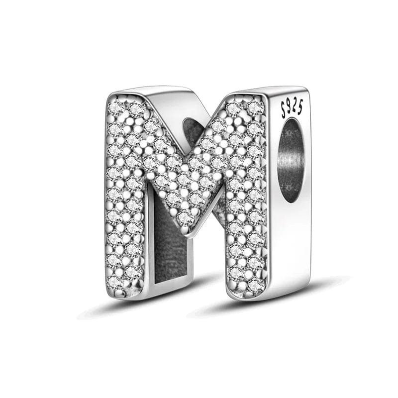Sparkling Letter A~Z Alphabet Charm