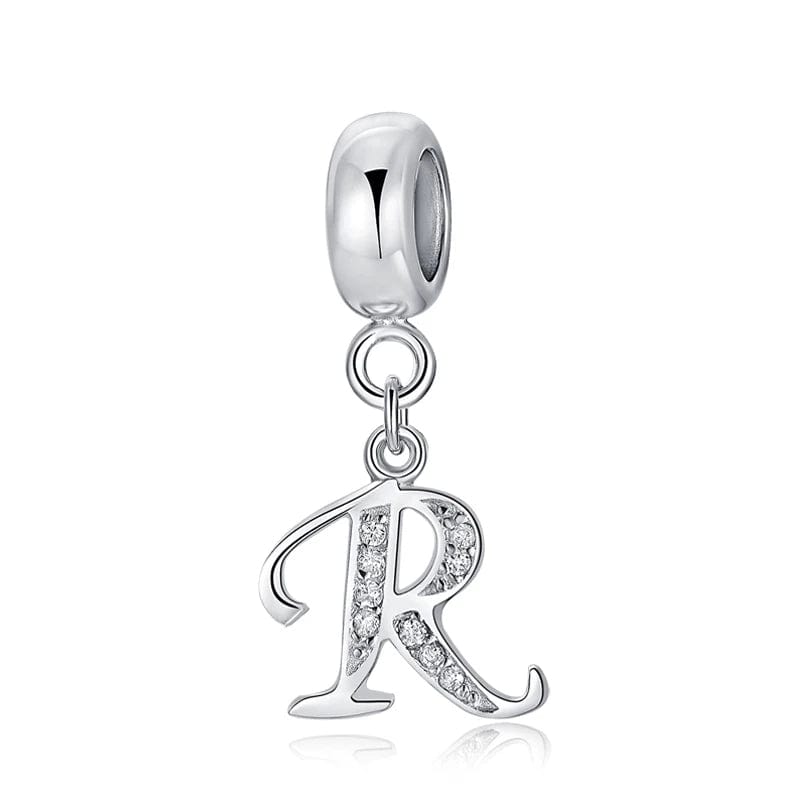 Elegant Cursive Letter A~Z Alphabet Charm