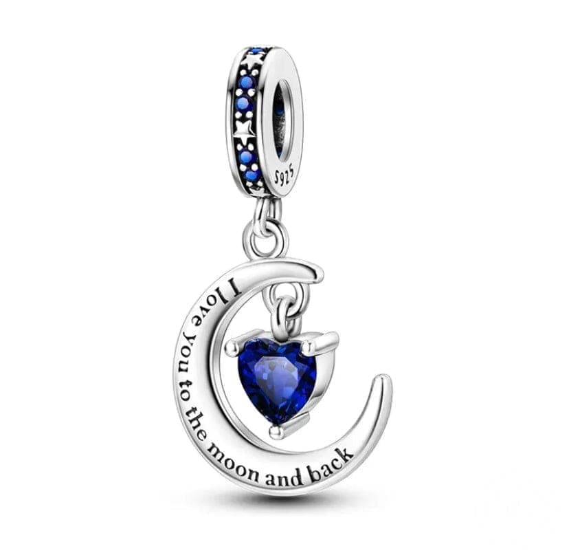 Love You To The Moon And Back Dangle Charm