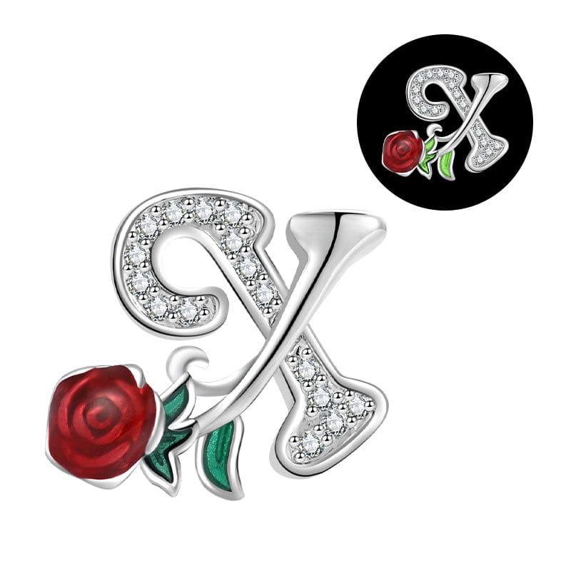 Luminous Rose Letter A~Z Alphabet Charm