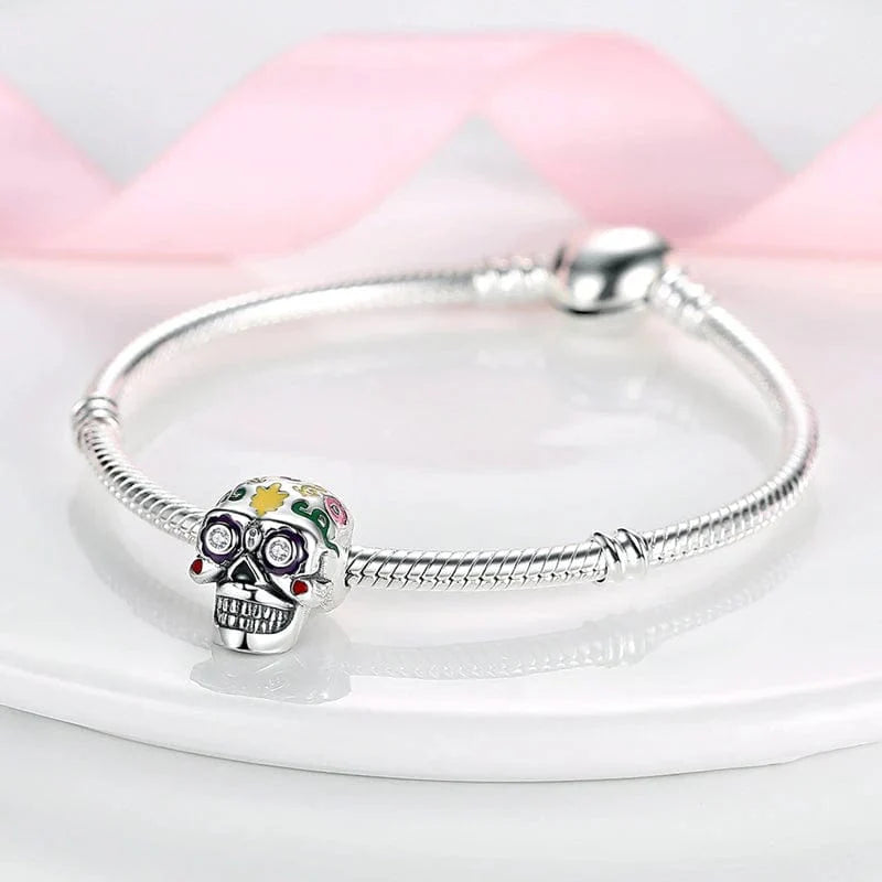 Mexican Style Skull Charm