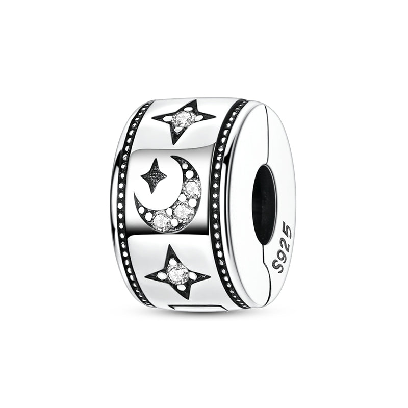 Moon & Stars Sparkling Clip Charm