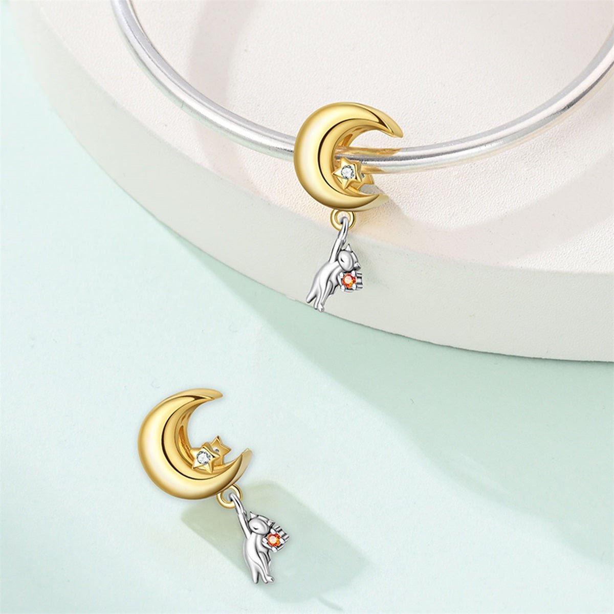 Moonlight Cat Dangle Charm