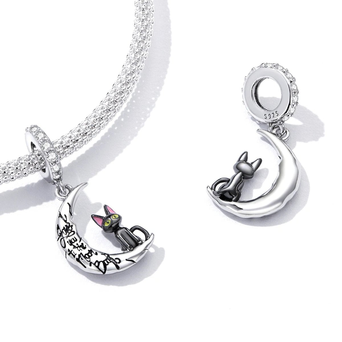 Moonlit Cat Dangle Charm