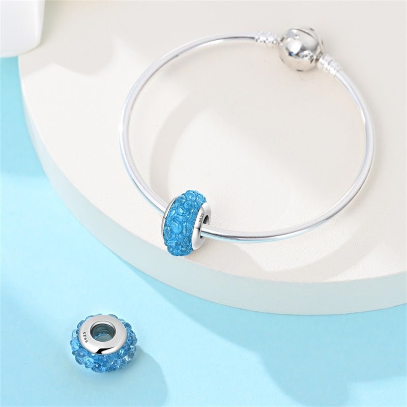 Ocean Blue Murano Glass Charm