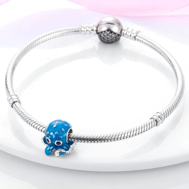 Ocean Blue Octopus Charm