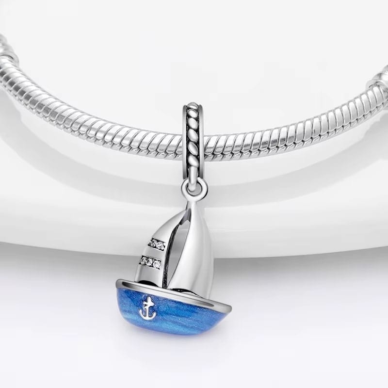 Ocean Sail Boat Dangle Charm
