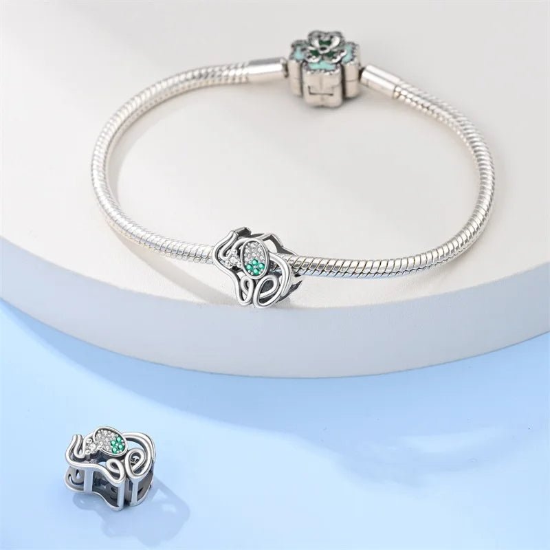 Openwork Elephant Charm