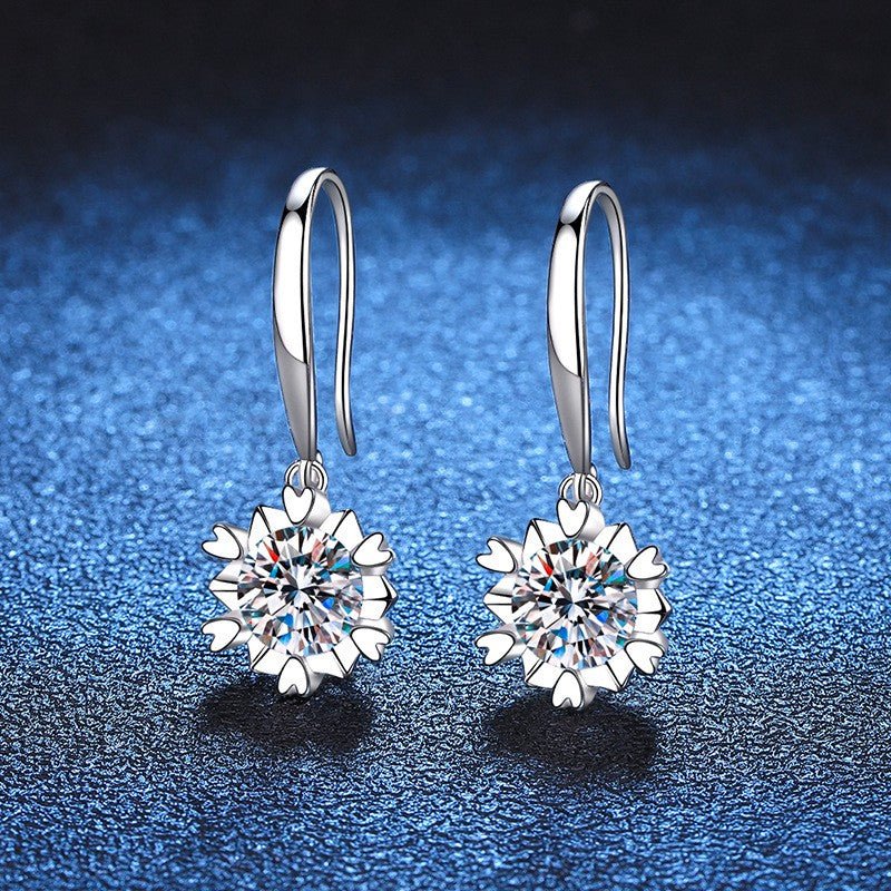 Béra&Co Bloom Drop Moissanite Earrings