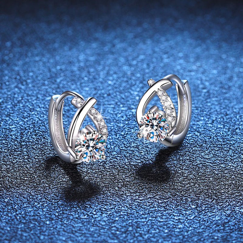 Béra&Co Celestial Loop Moissanite Earrings
