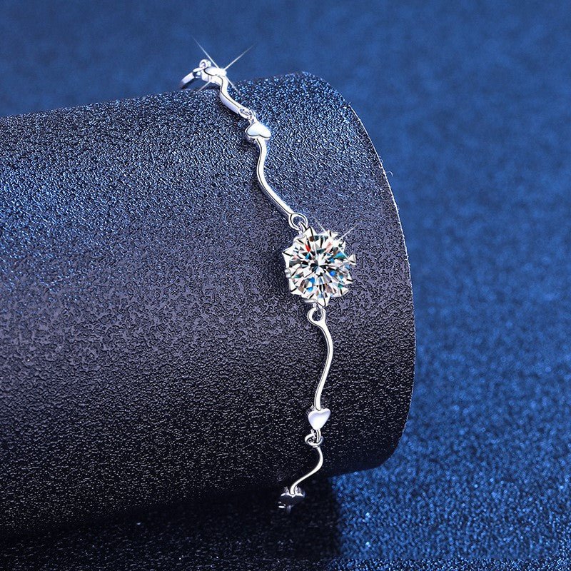 Béra&Co Heartline Moissanite Bracelet