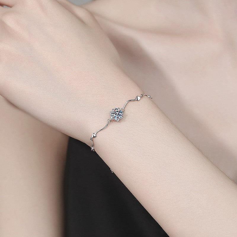 Béra&Co Heartline Moissanite Bracelet